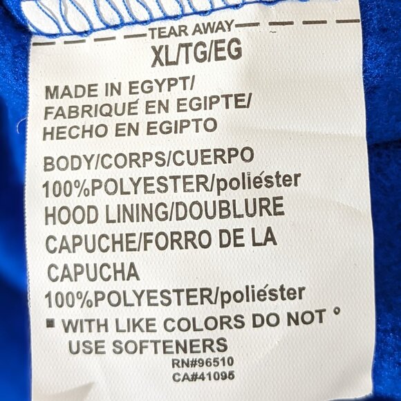 'Under Armour' Men's Rival Fleece Big Logo Hoodie - Versa Blue  Size  XL NWT - Picture 9 of 9